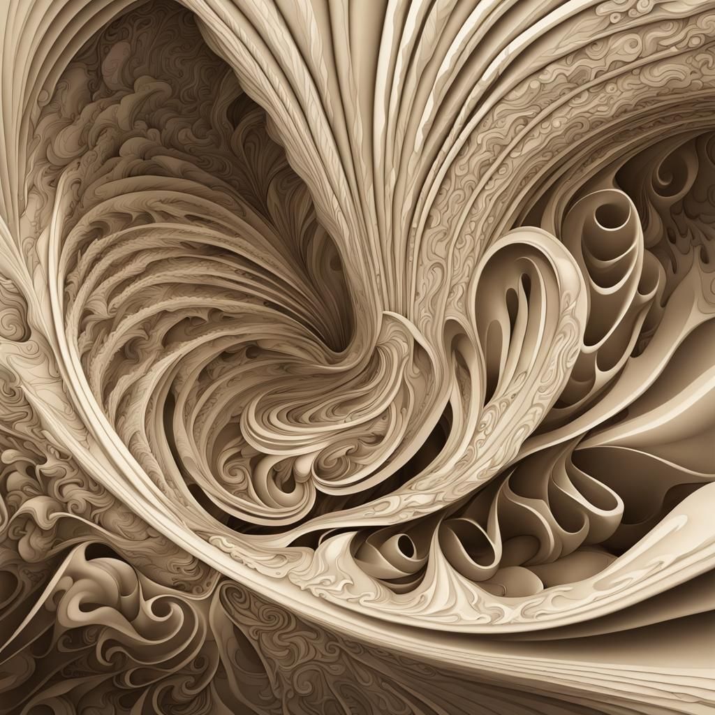 Opera House in Nature: Abstract Vector Fractal Art
