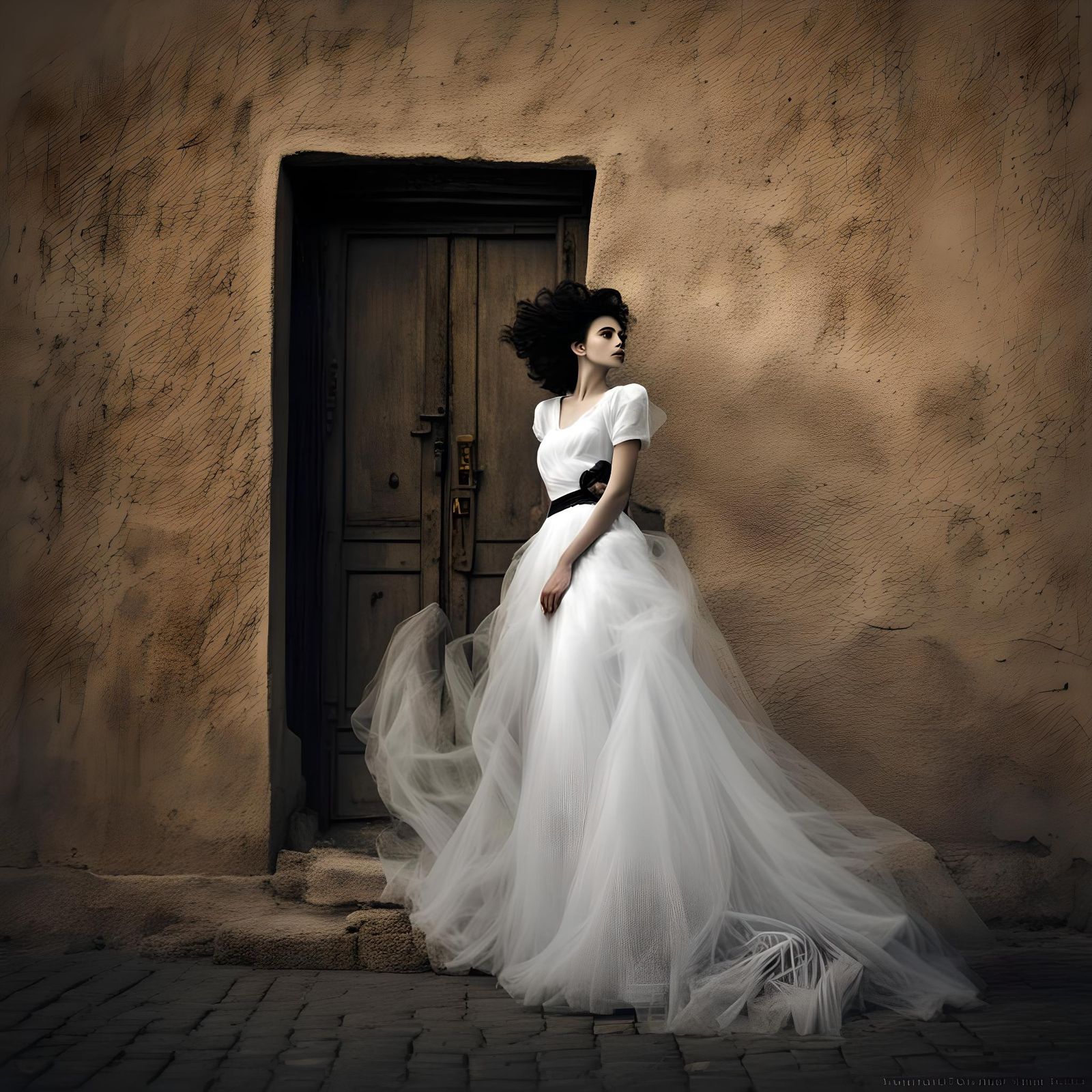 Abstract Bird Flight Patterns in Photography Style