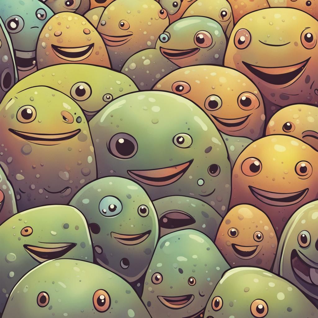 Smiling amoebas