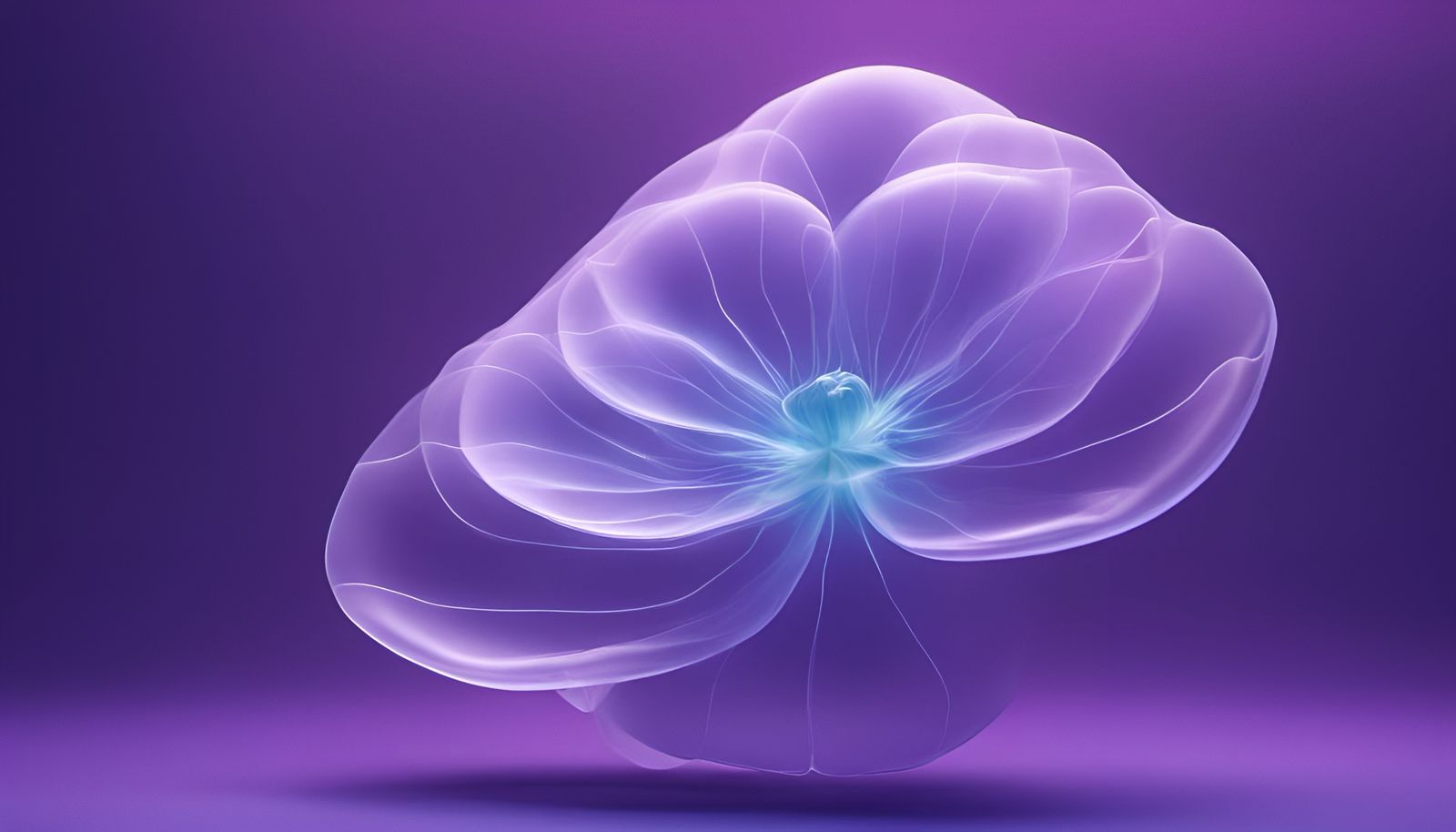 Opalescent Geometric Cloud: Aether Ghost in 3D CGI