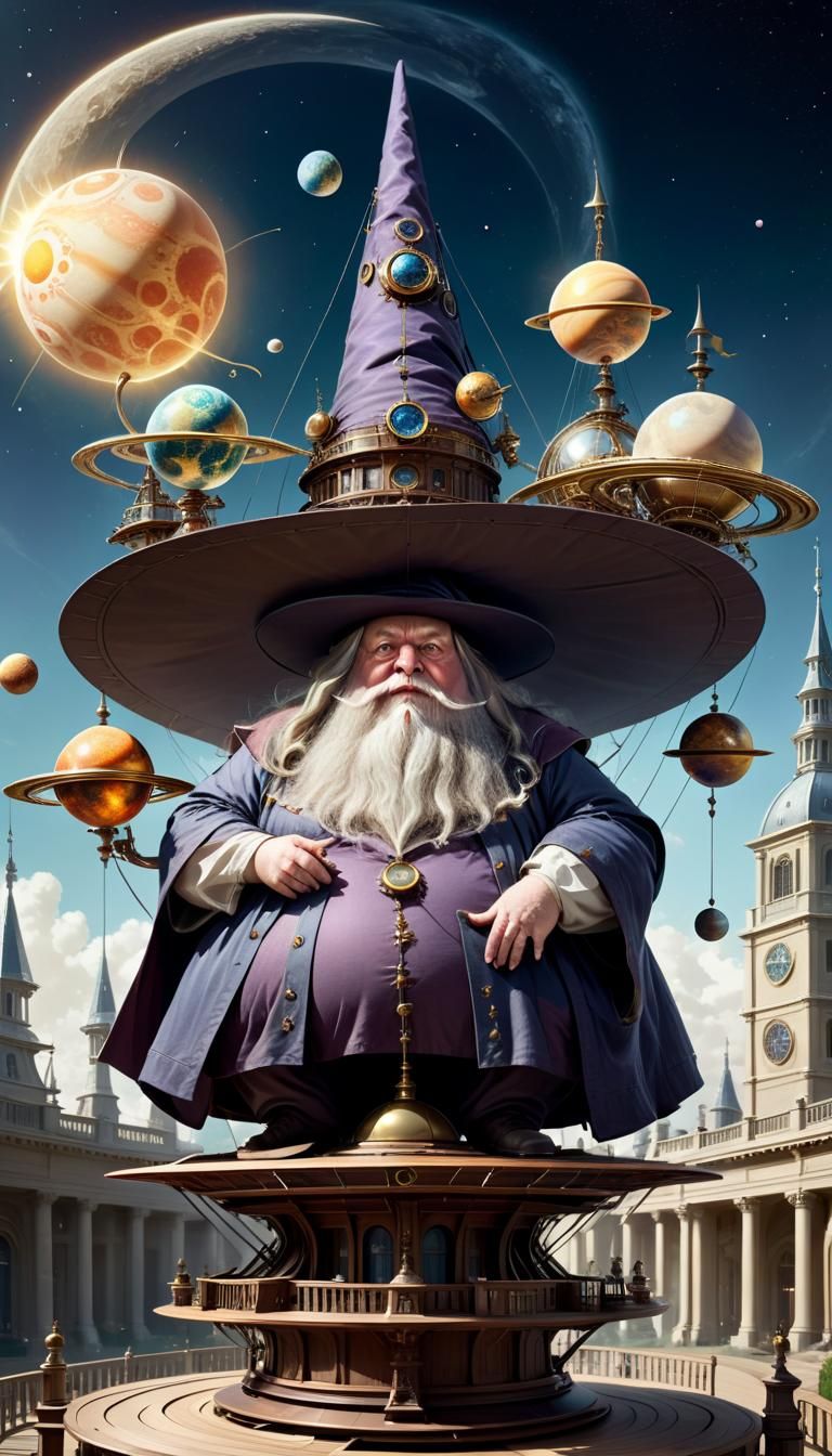 Giant Magical Hat Topped with Orrery