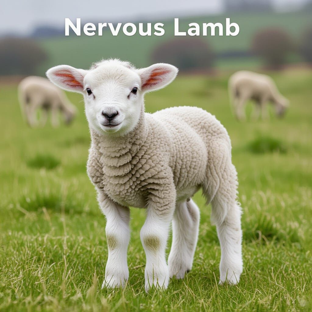 AI Image of a Nervous Lamb
