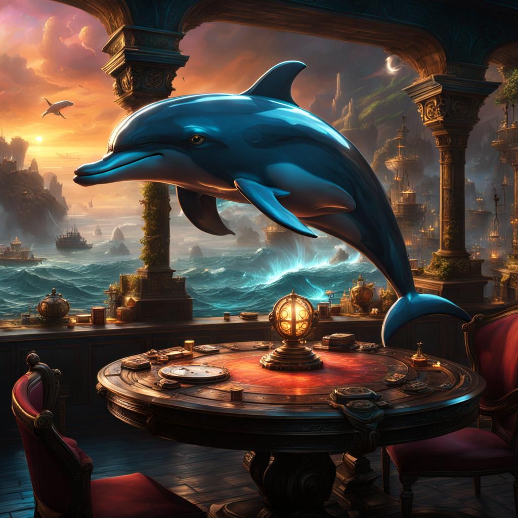 Dolphin Gamer: Detailed Matte Painting in Unreal Engine