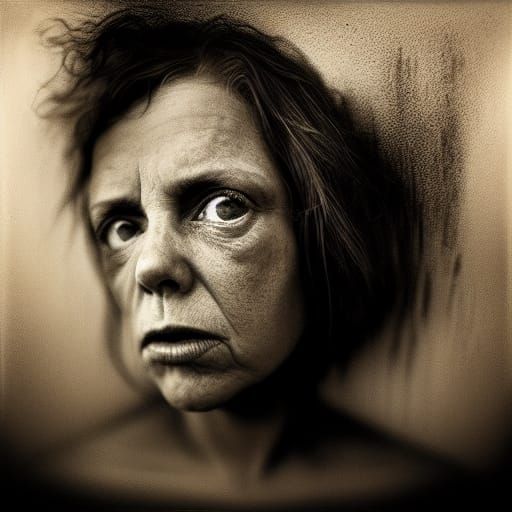 Evocative Portrait of Grief in Haunting Style