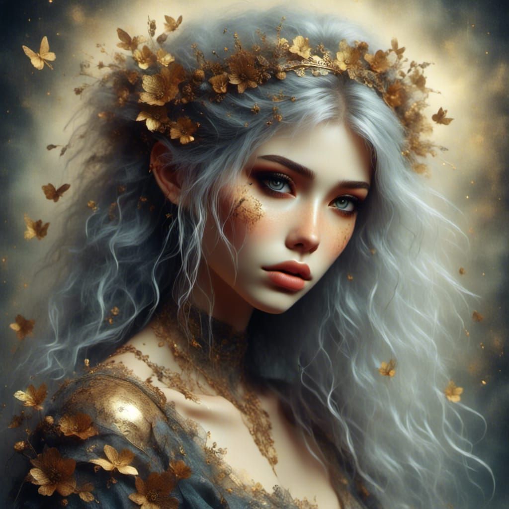 Hyperrealistic 3D Portrait Under an Ominous Sky