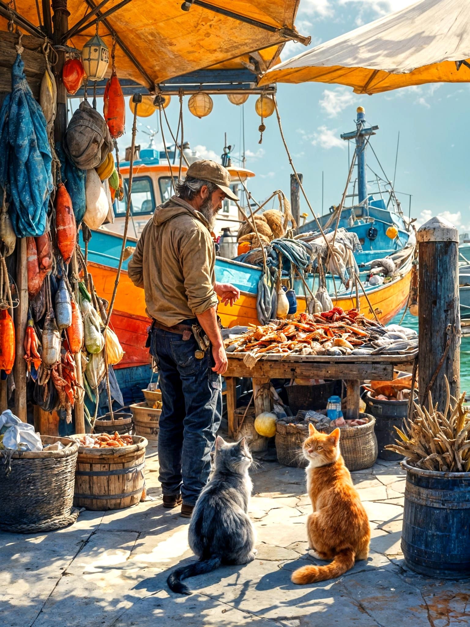the fisherman's first customers