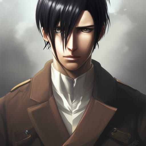Detailed Portrait Inspired by Attack on Titan