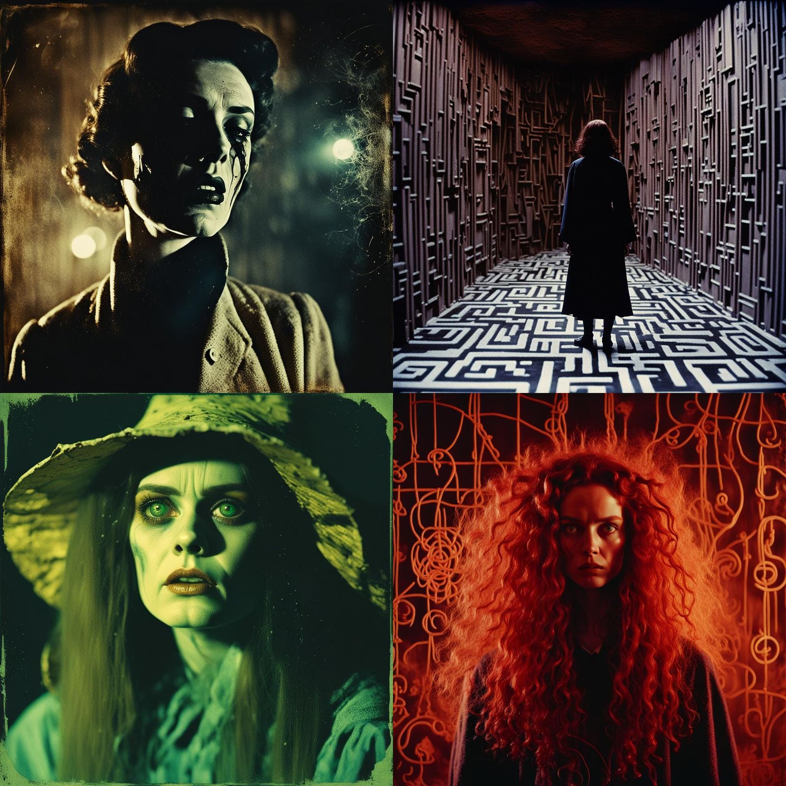 Suspiria Witch in 80s VHS Film Style
