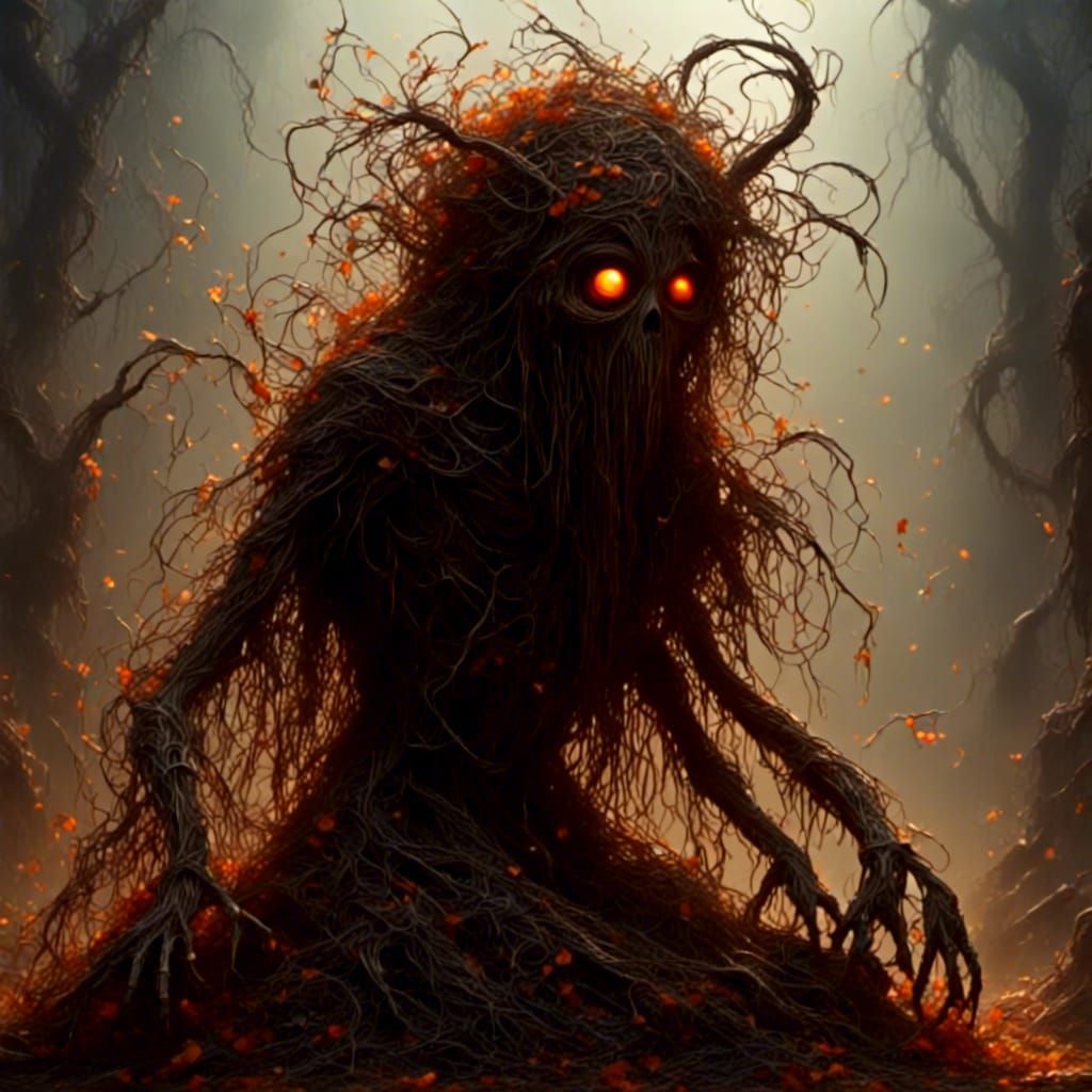 Ethereal Figure Caught in a Gaze