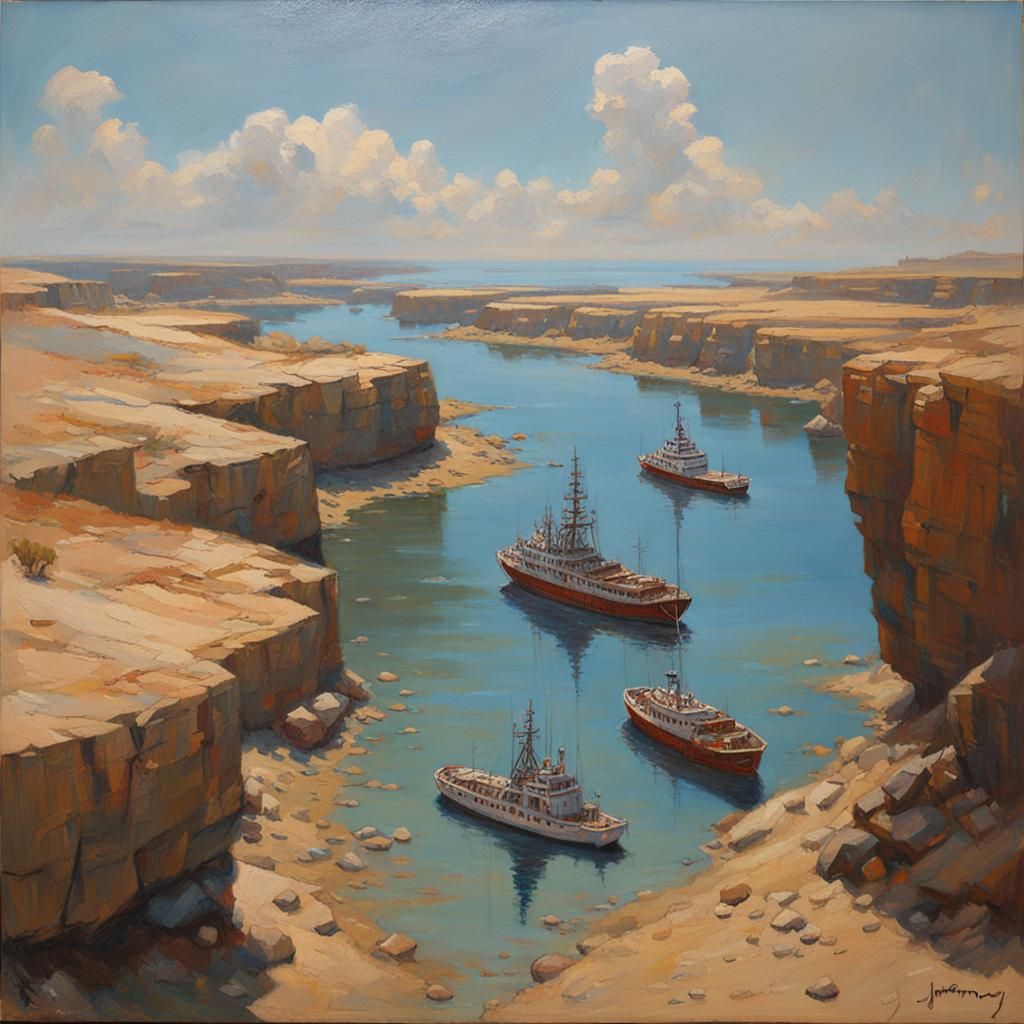 Fantastical Creature in Oil Painting Style