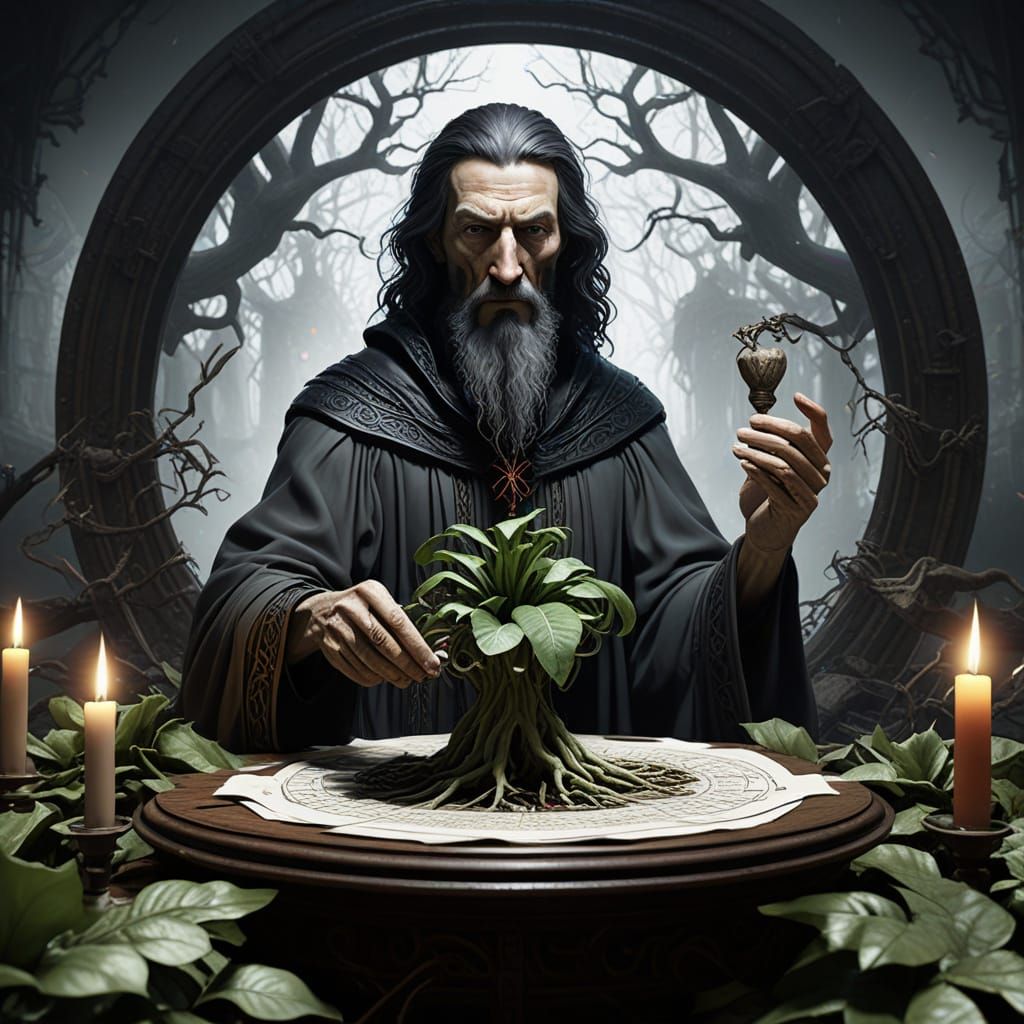 John Donne and Infant Self in Satanic Circle