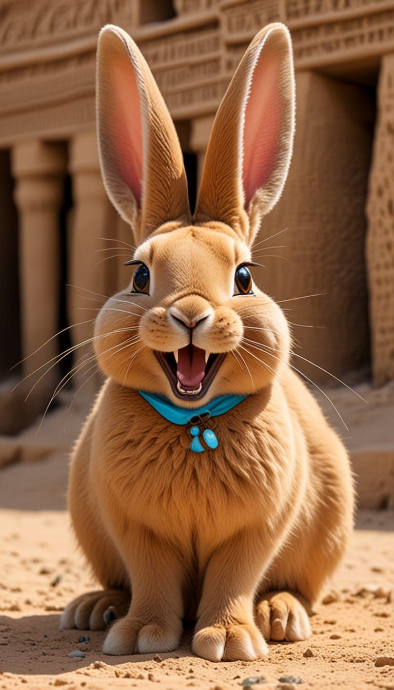 Laughing Egyptian Fanged Rabbit