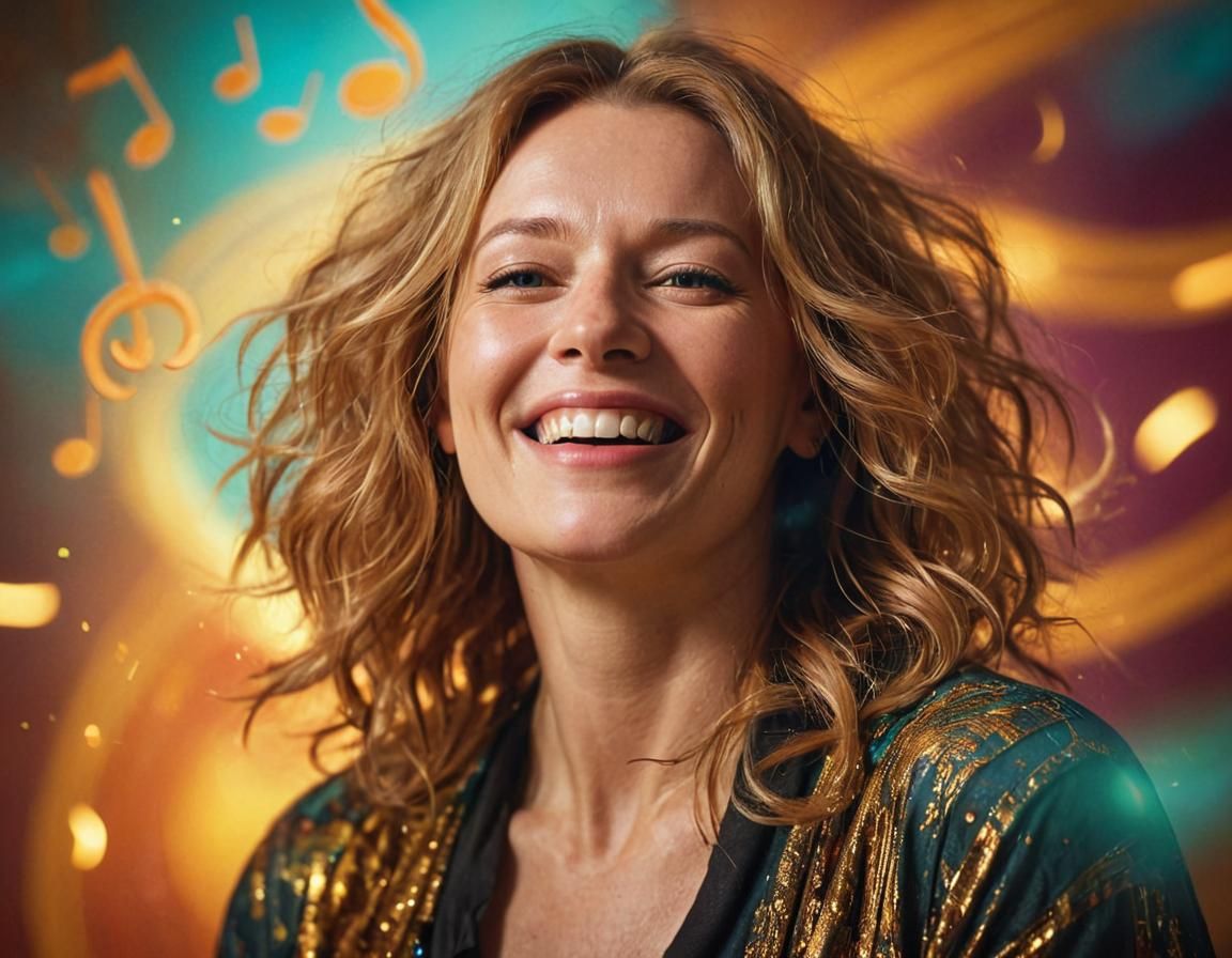 Expressive Finnish Singer: Photorealistic Portrait