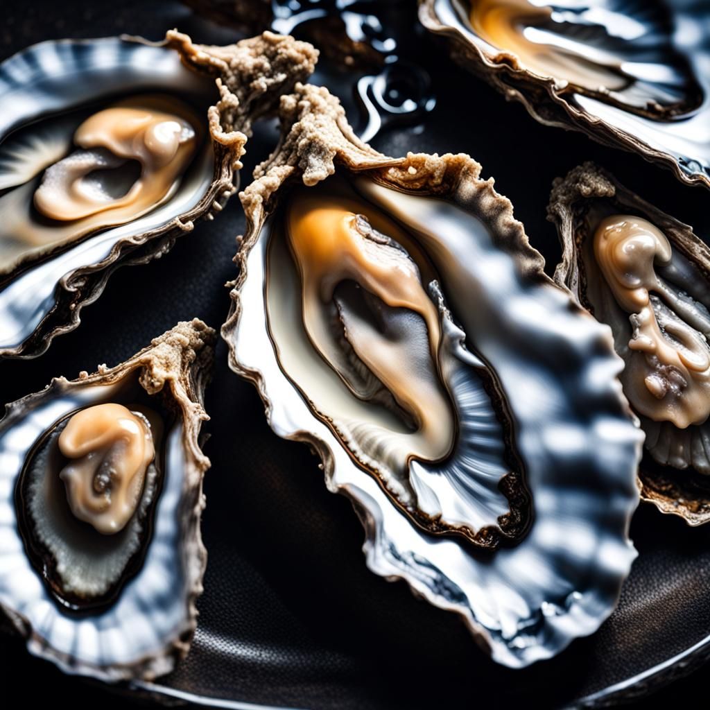 Hyperrealistic Oyster with Intricate Details