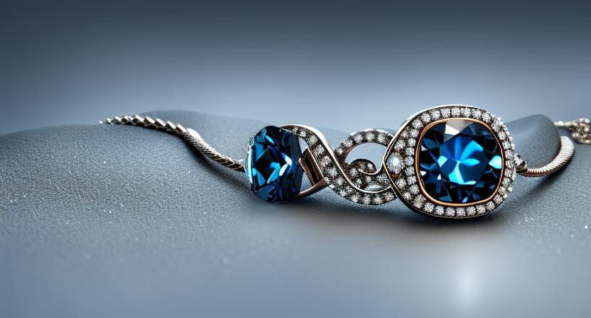 The Hope Diamond necklace