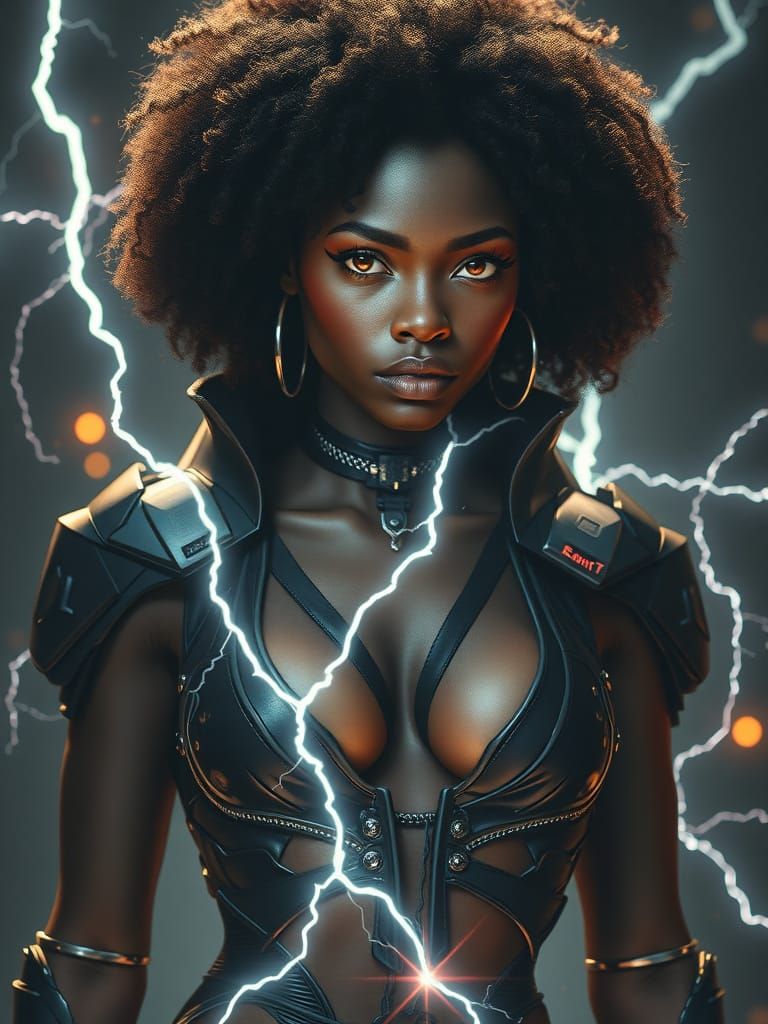 Idira, a Psyker Heretic in Futuristic Attire, Warhammer 40k