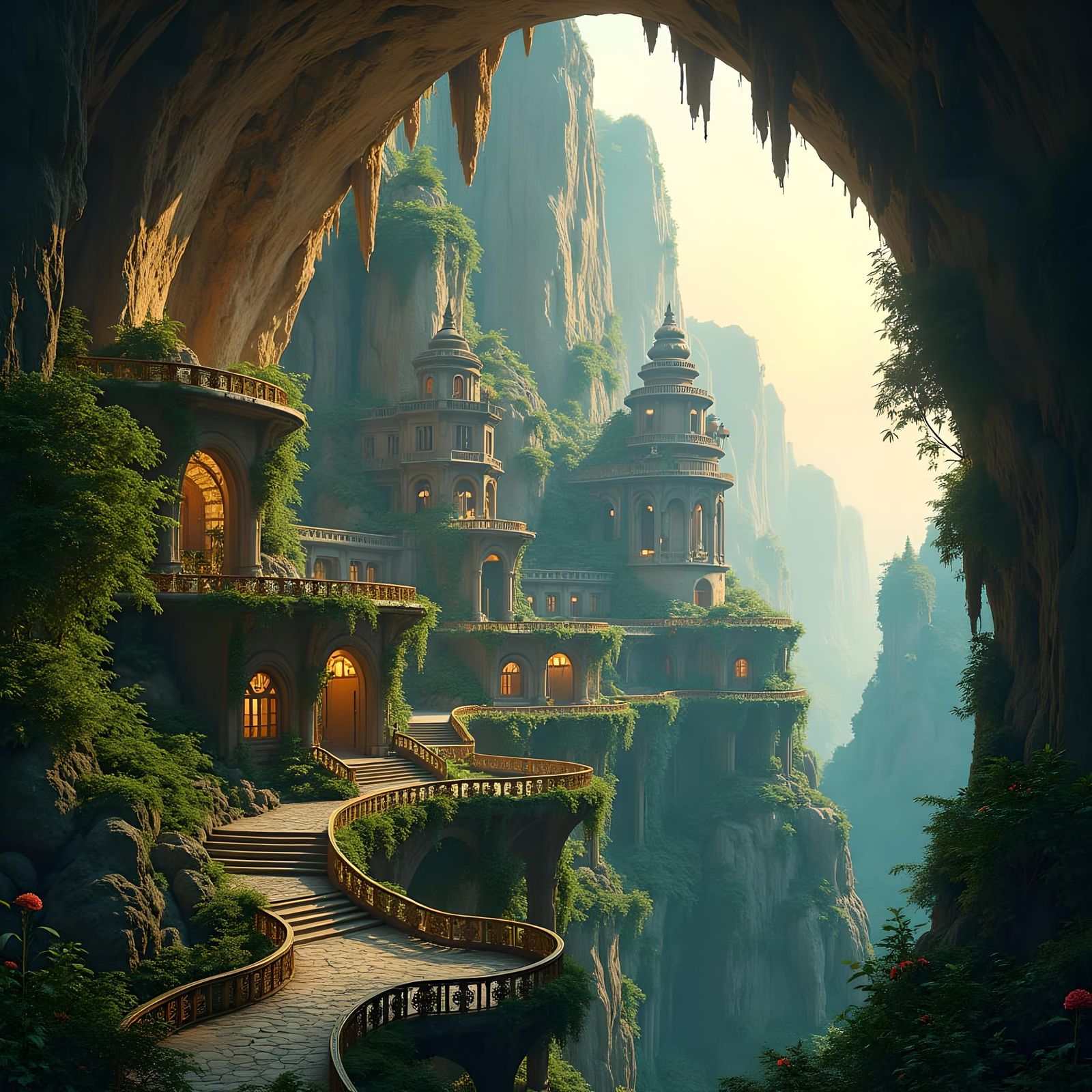 Magical Ancient City Hidden in a Cave