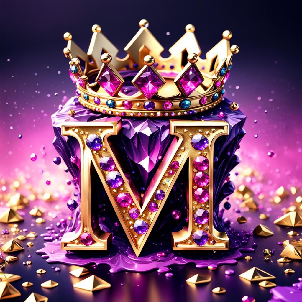 Diamond 'M' Crowned in Colorful 3D Splash