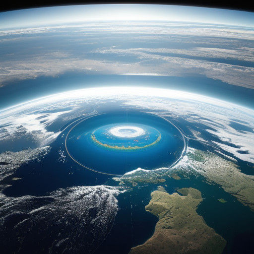 Flat Earth in Hyperrealistic Perspective