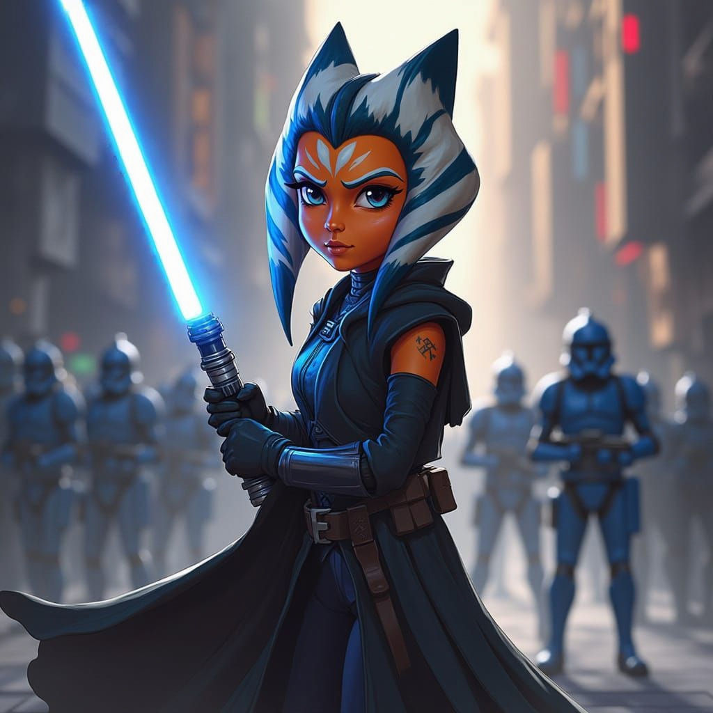 Ahsoka Tano as Sith Lord in Clone Wars Setting