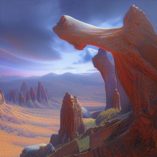 Surreal Hallucination in Oil Painting Style