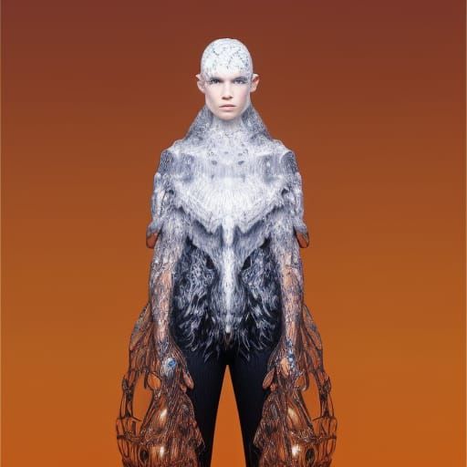 Futuristic Lunar Fashion in Hyperdetailed Portrait