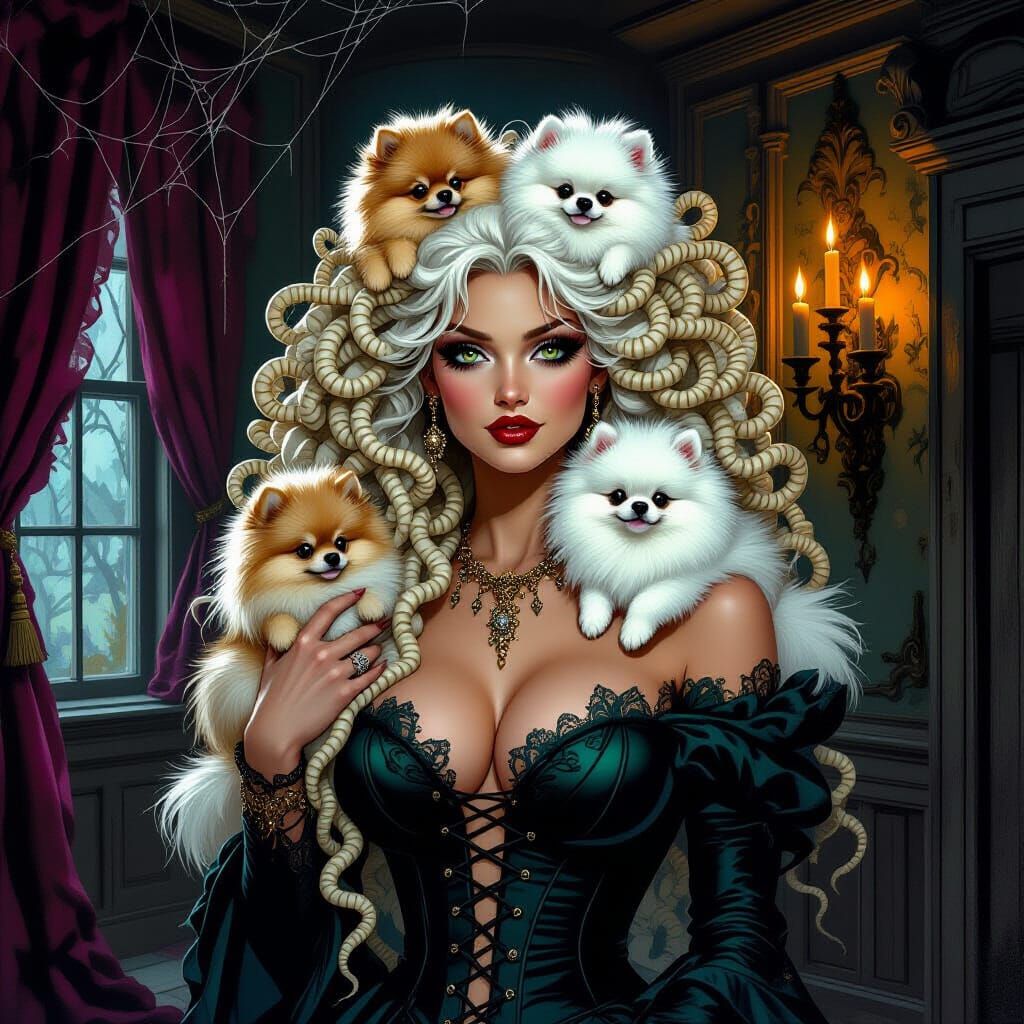 Medusa's Haunted House Filled With Playful Pomeranians