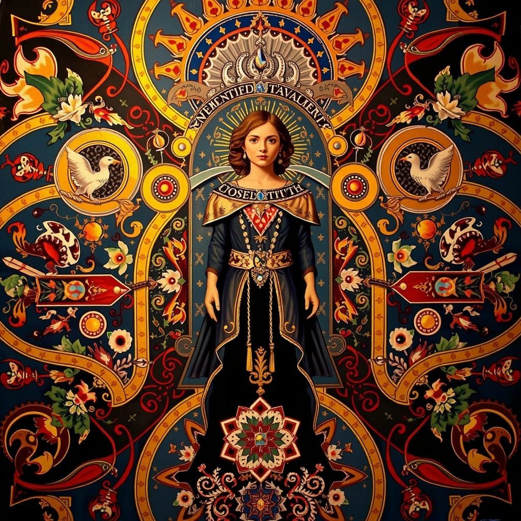 Masterpiece Painting of Beauty and Truth