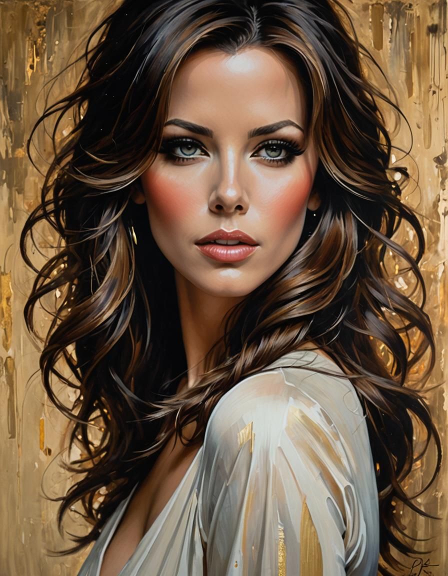 Impressionist Portrait with Evocative Makeup and Lighting