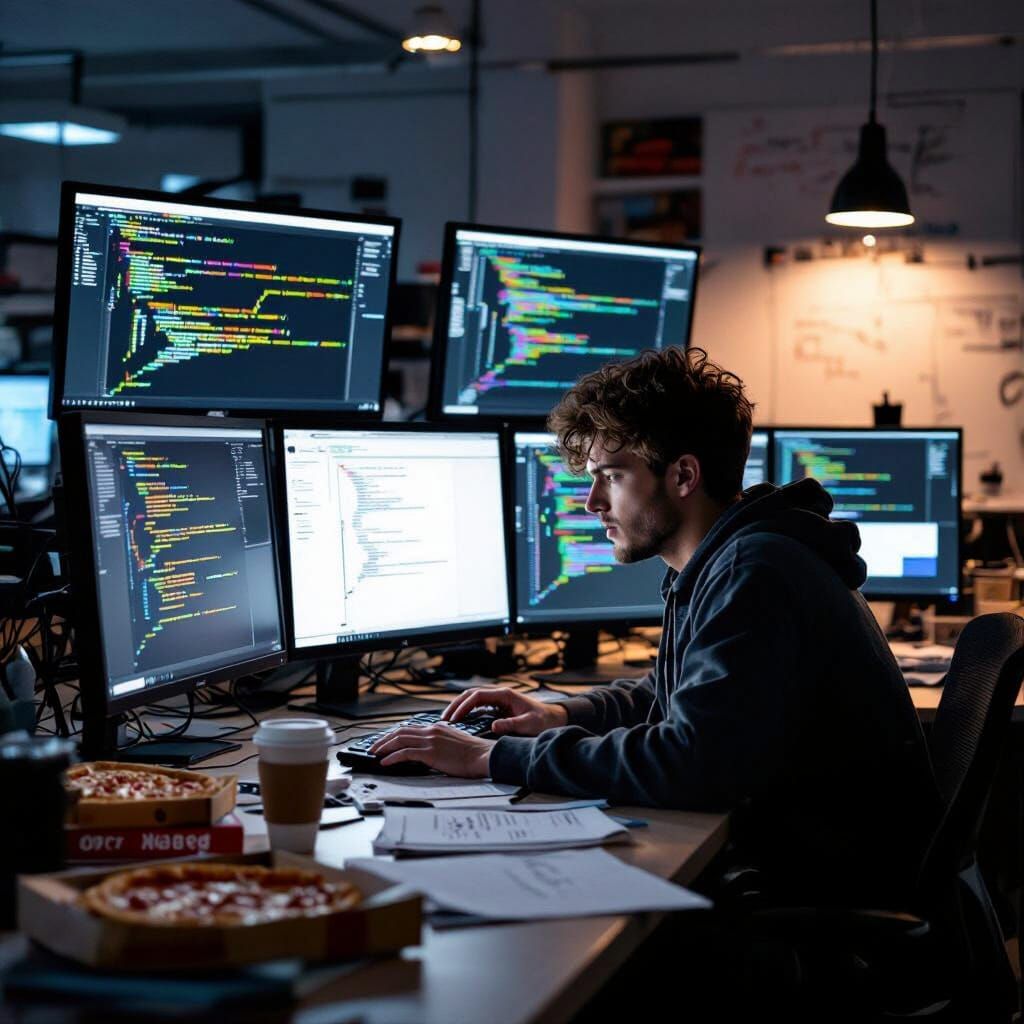 Student's Breakthrough in Cluttered Lab at 3 AM