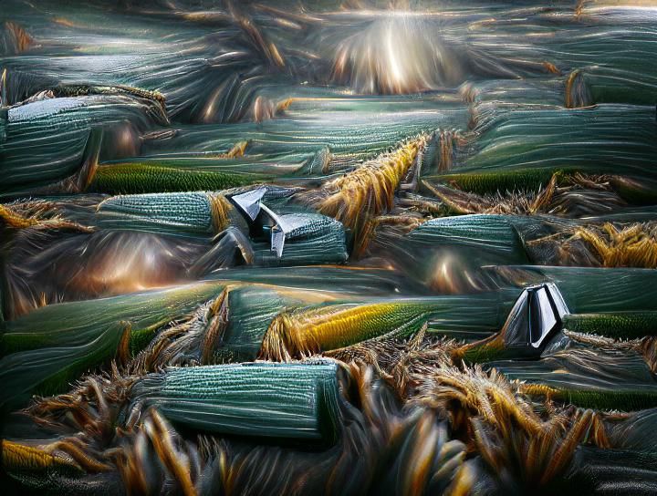 Interstellar Cornfield in Hyperreal 3D