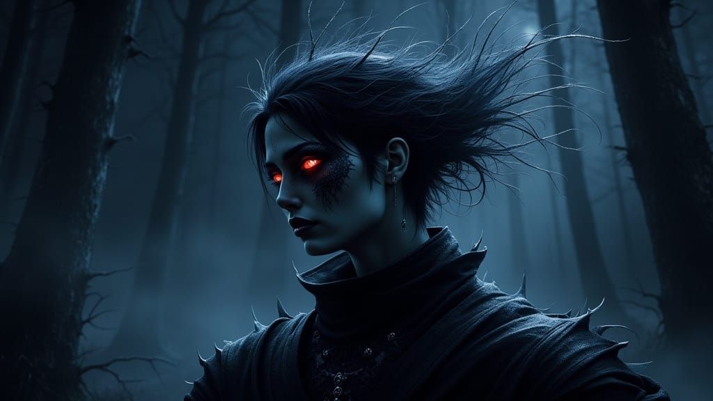 Mysterious Figure in Amnesia Night Portrait