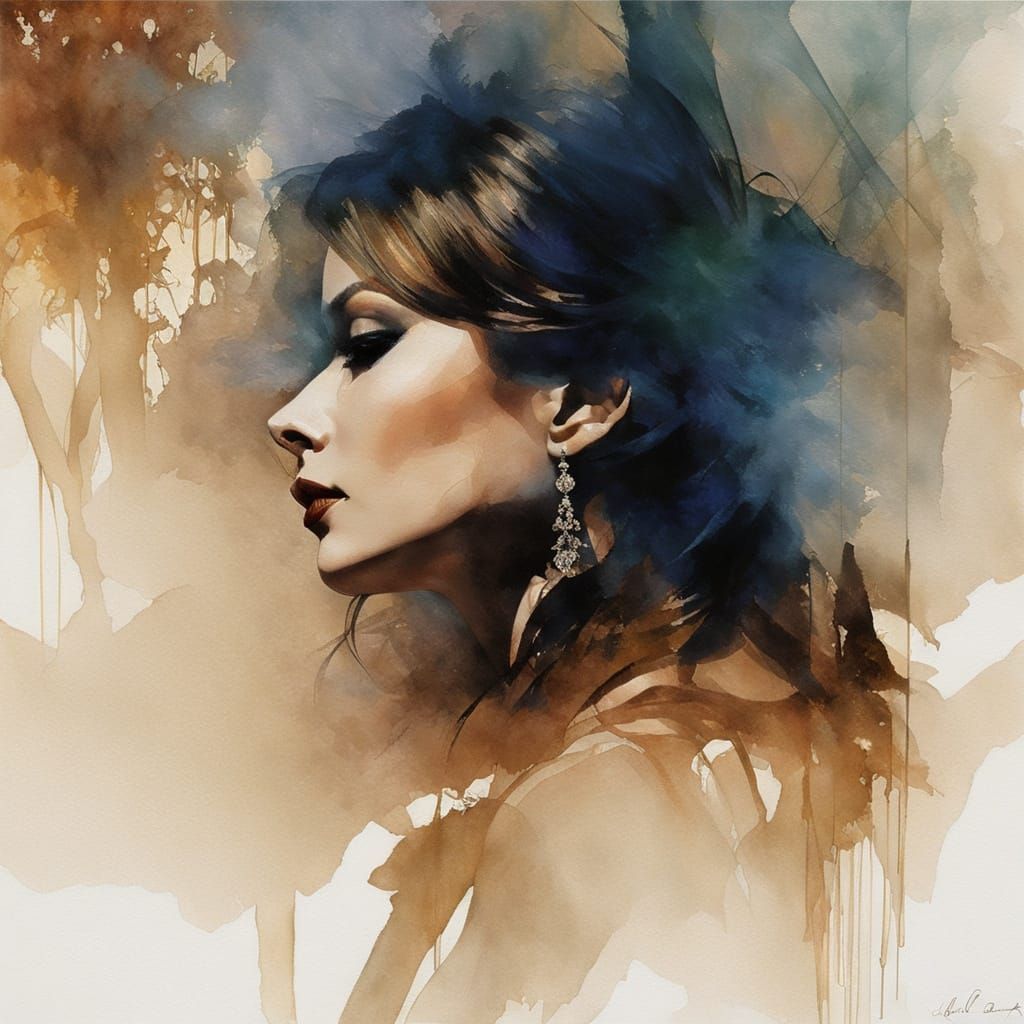 Double Exposure Silhouette of Four Celebrities