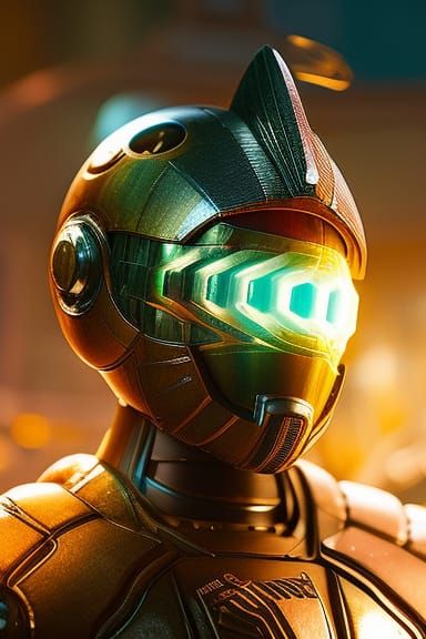 Samus Aran Portrait in Hyperdetailed Pop Art Style