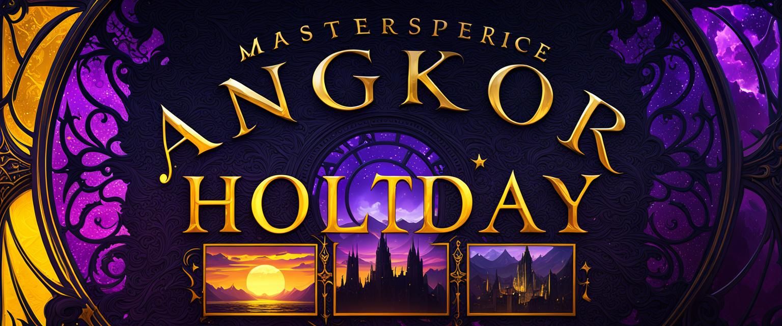 Dark Fantasy Logo Design in Art Nouveau Style