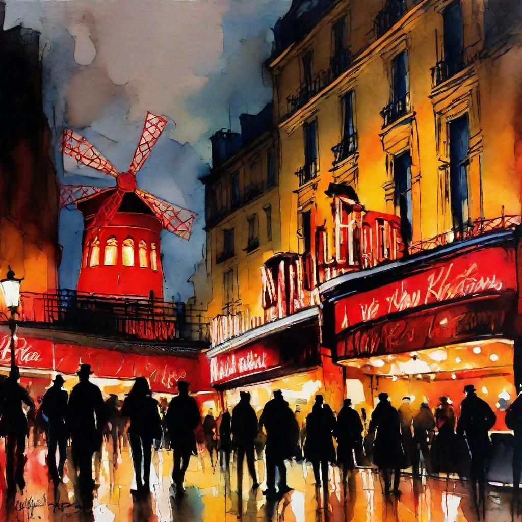 The Moulin Rouge in Paris