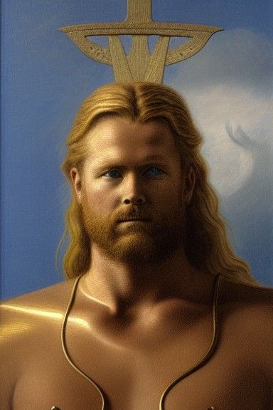 Thor Portrait in Hyperrealistic Style
