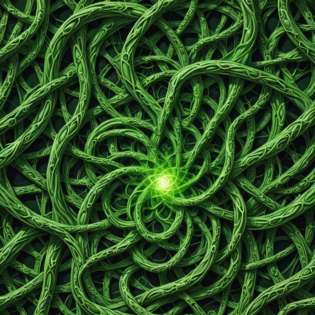 Twisted Spectral Light Manifestation in Green