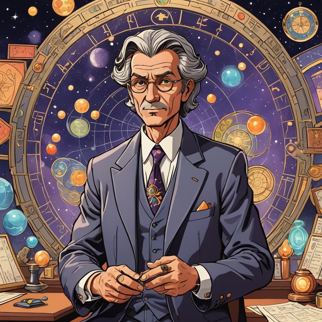 Psychic Master in 2000s Cartoon Style