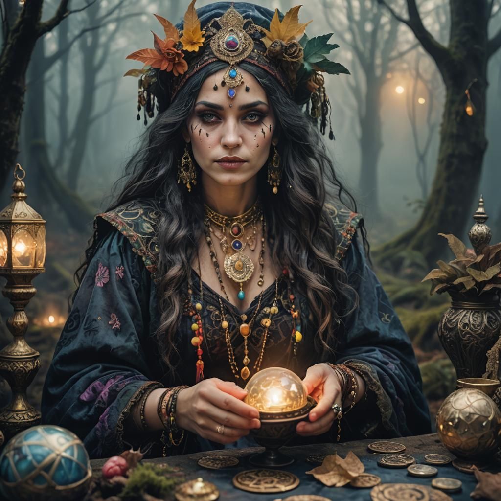 A Romanian Gypsy Fortune Teller