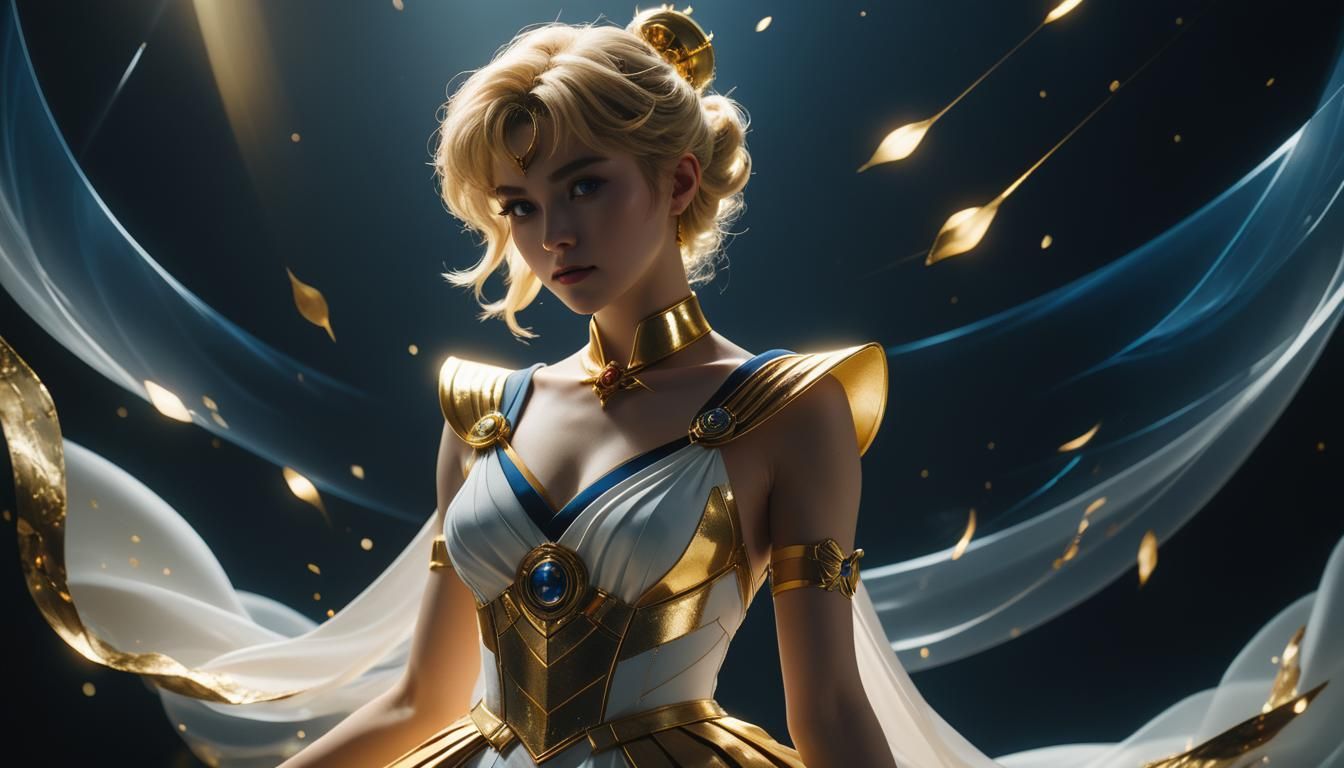 Sailor Uranus Double Exposure Anime Photograph