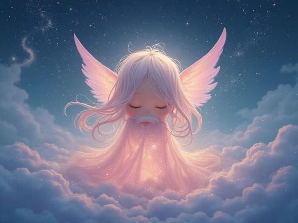 Ethereal Dream Being in Celestial Blue