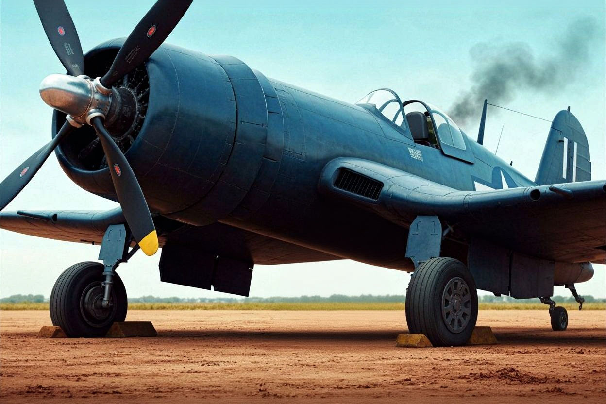 World War II Pilot After Action: Cinematic Film Still