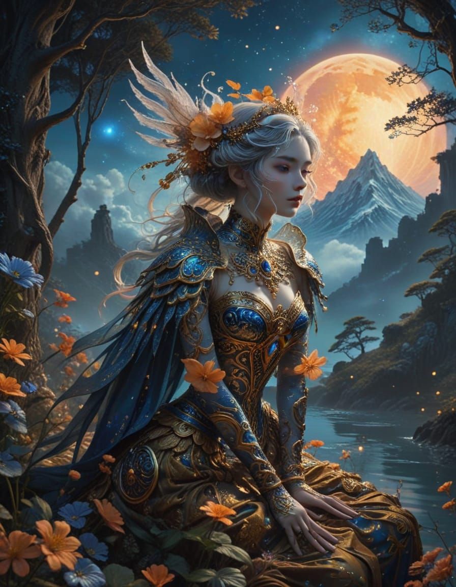 Ethereal Beauty in Delicate, Ornate Style