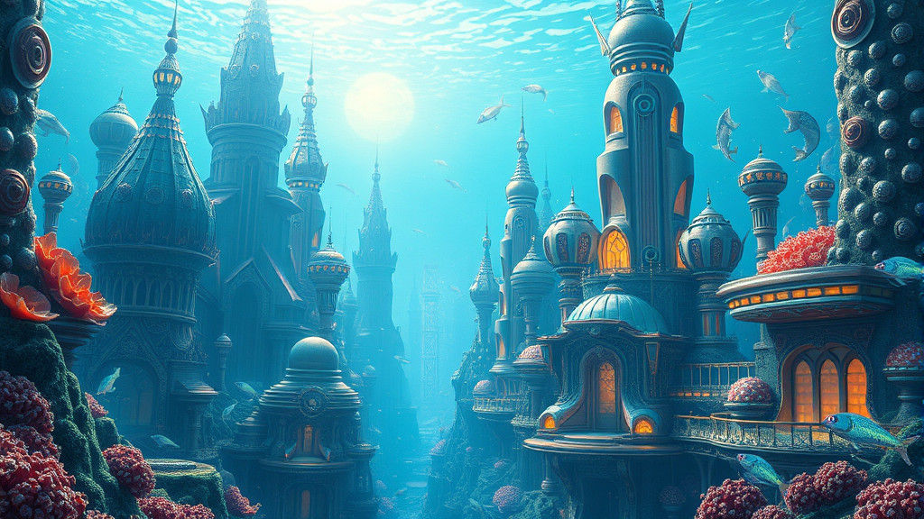 Bioluminescent Metropolis: Underwater City of the Future