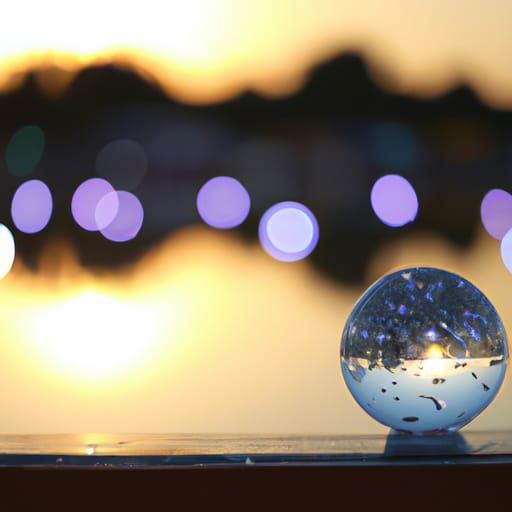 Glowing Crystal Circus at Sunset