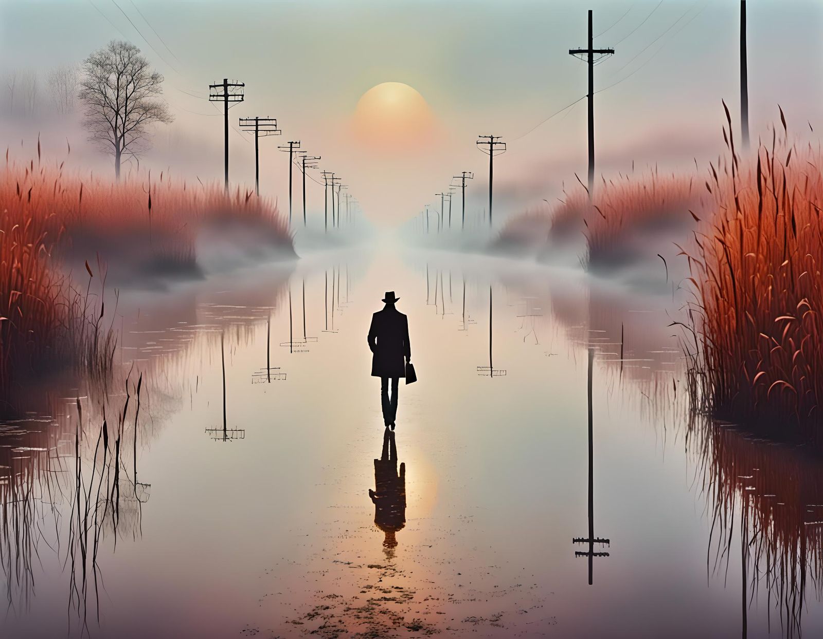 Road to Nowhere: A Hyperrealistic Minimalist Songscape