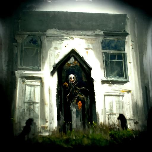 Haunted House in Essex: A Sinister Oil Painting