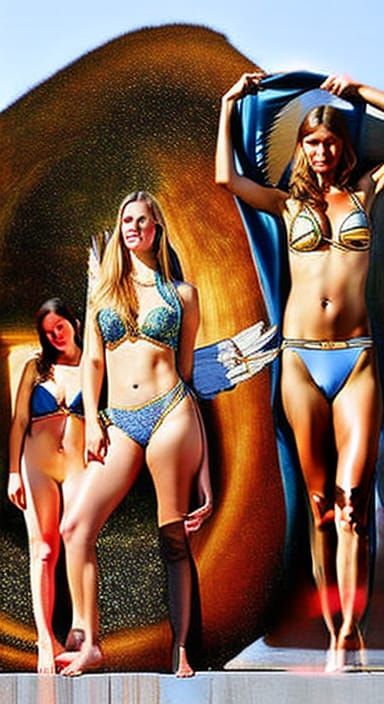 Voluptuous Angels: Hyperdetailed Photorealistic Full Body Po...