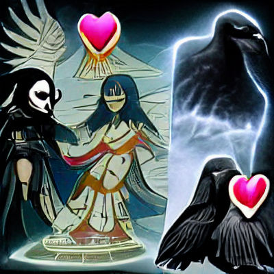 God of Light and Raven Goddess of Death